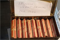 PRE 1940 18 ROLLS WHEAT PENNIES