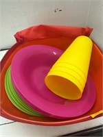 Plastic Cups, Bowls, Plates
