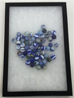 LOT OF RARE BLUE MARBLES