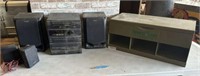 SONY MINI HI FI SYSTEM WITH SPEAKERS AND