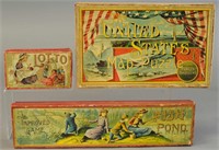 BOXED UNITED STATES PUZZLE MAP & LOTO & FISH POND
