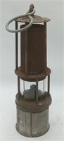 (QR) Vintage Mining lamp approximately 12" tall.