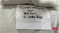 50lb Bag of Crested Wheat Grass Seed