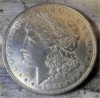 Morgan 1921 Silver Dollar 90% Silver Content