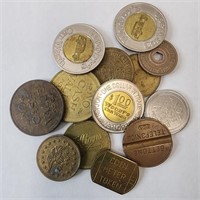 Vintage Car Wash, Meter Tokens and Other Assorted