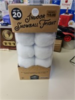 Indoor snowball fight