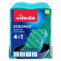 Vileda Multi-Use No Scratch Scrunge Scrub Sponge (