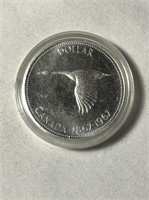 1967 Canadian Silver Dollar Coin