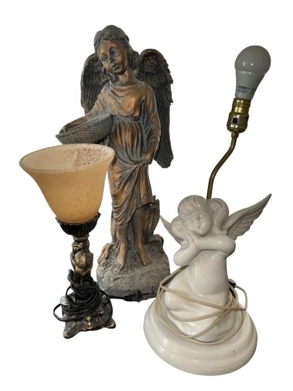 Angel Inspired Lamps and Sculpture