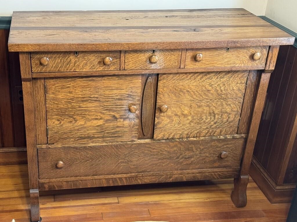 Tiger Oak Sideboard Buffet