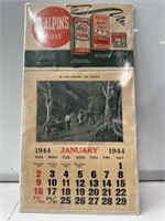 1944 McAPLIN’S Flour Advertising Calendar - 230 x