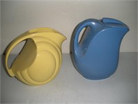 2 Hall Ceramic Pitchers, Tallest 8 inches