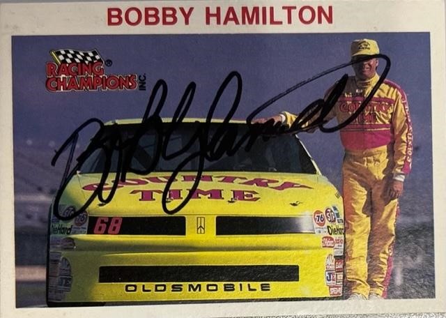 Bobby Hamilton Signed Card with COA