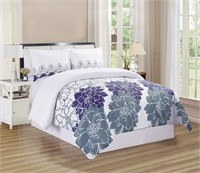 4-Piece King Size Fine Printed Comforter Set