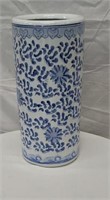 Large Blue and white oriental umbrella/Cain