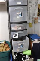 Metal File Cabinet & Storage Drawers with