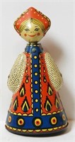 Lot #1275 - Figural tin wind-up Dutch girl toy