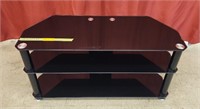 Glass TV Stand - measures 39"x20"x16"