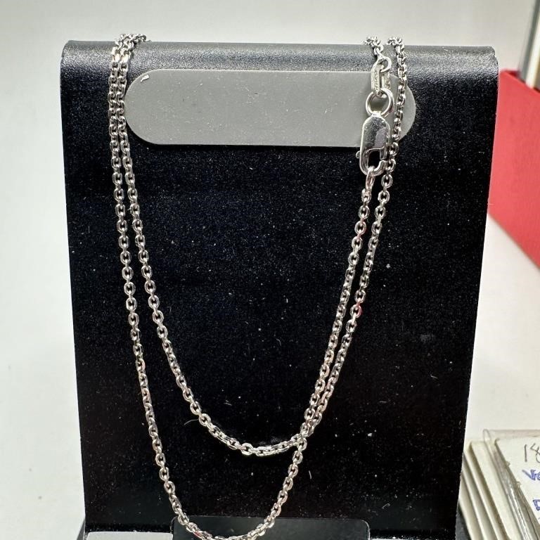 STERLING SILVER CHAIN NECKLACE