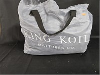 King Koil air mattress w/ built in pump. Size