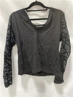 SHEIN TOP WITH SHEER LONG SLEEVES - SIZE 0XL