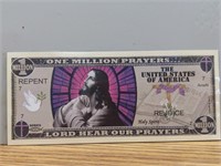 The Lord's prayer banknote