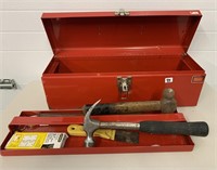 Metal Tool Box & Contents (NO SHIPPING)