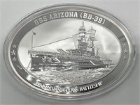 USS Arizona Pearl Harbor Battleship Medal