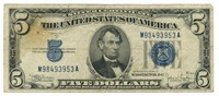 1934-C Blue Seal $5 Silver Certificate