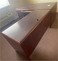Kimball Cherry wood L shaped desk
