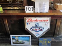 Budweiser, Corona Signs, Composition Drink Glasses