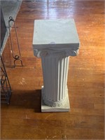 Plaster Column Plant Stand