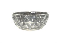 Elegant Clear Glass Bowl with Intricate Pattern -