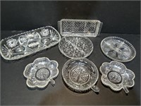 Miscellaneous clear glass Serving Pieces