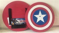 2 -12” Captain America foam shields