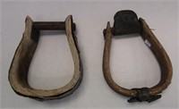 2 Vintage Wooden Stirrup's