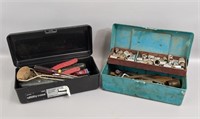 Two Tool Boxes With Miscellaneous Tools