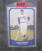 Duke Snider retro style style baseball card