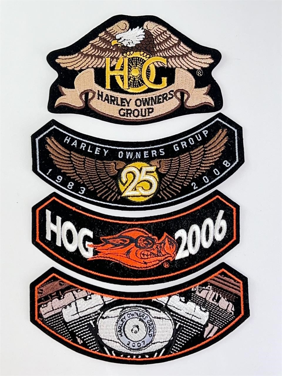 4 Never Used Vintage Harley Davidson Patches