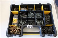 Assort of screws in an organizer case