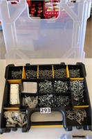Assort of screws in organizer case