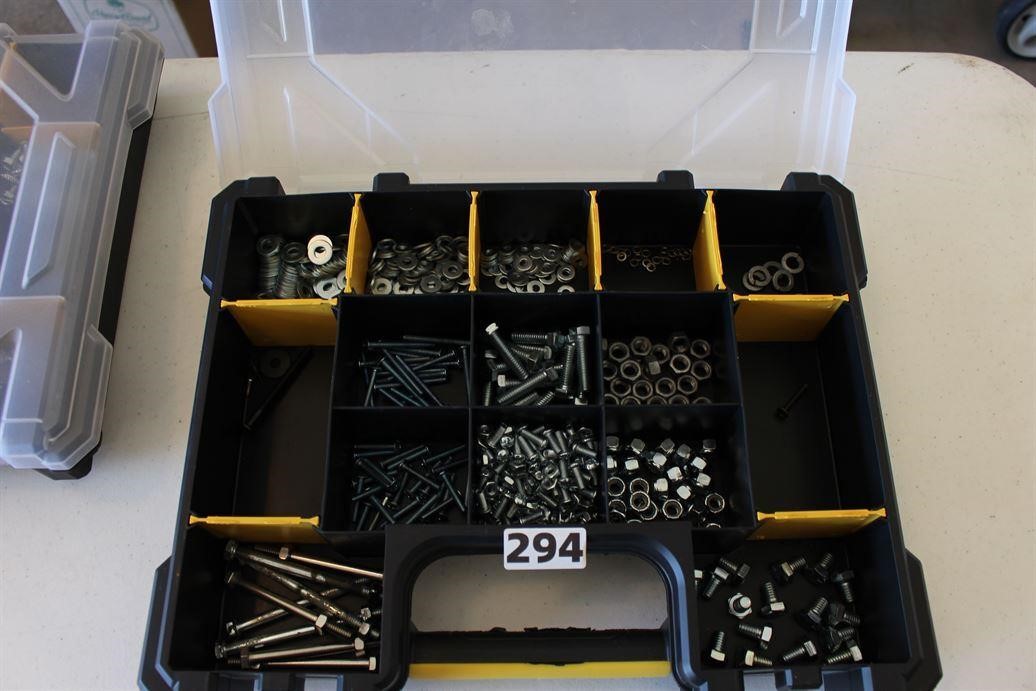 Nuts & bolts in an organizer case