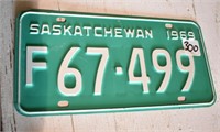 1969 Sask Lic. Plate
