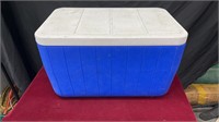 Coleman Blue and White Cooler