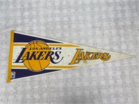 Vtg L.A. LAKER’S Purple & Yellow Pennant