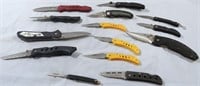 14 PC POCKET FROST CUTLERY LOCKBLADE KNIFE LOT