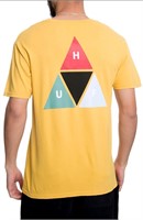 HUF THE PRISM TRIANGLE TEE IN MINERAL