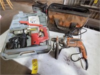 Chicago Electric Rotary hammer and Ridgid drill
