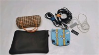 Phone cables and glasses Case accessories bag