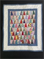 ‘1000 Pyramids’ Patchwork Quilt By Lois Clark